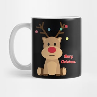 Majestic Reindeer in a Merry Christmas Setting Mug